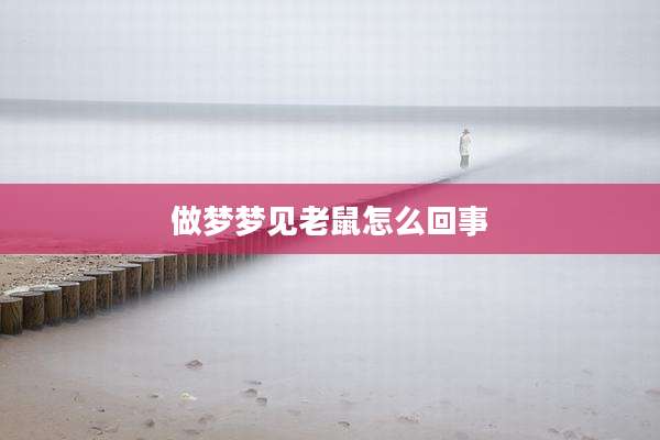 做梦梦见老鼠怎么回事