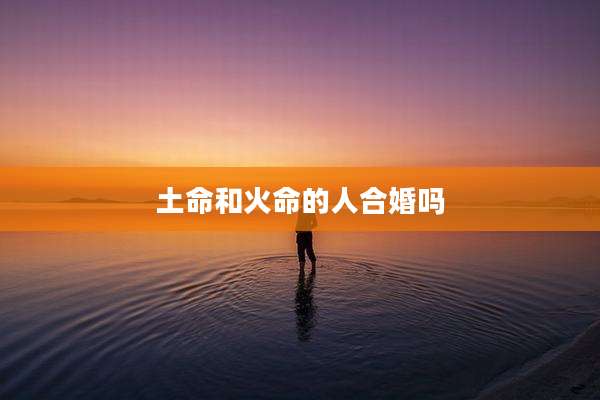 土命和火命的人合婚吗