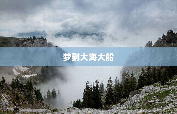 梦到大海大船