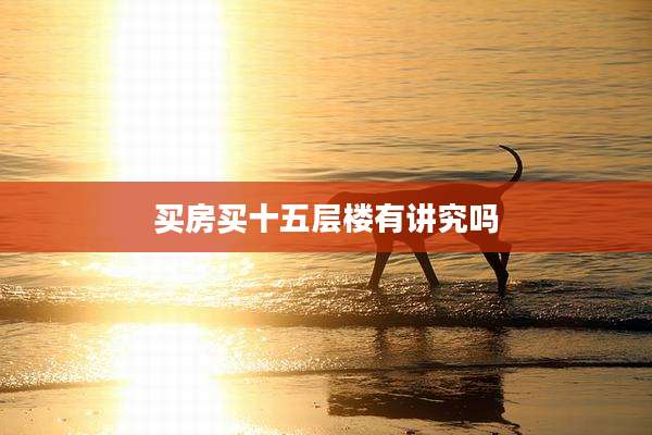 买房买十五层楼有讲究吗