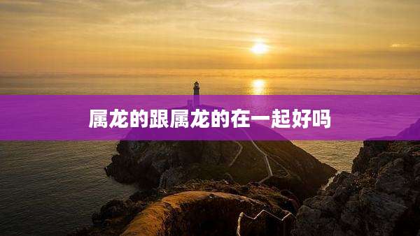 属龙的跟属龙的在一起好吗