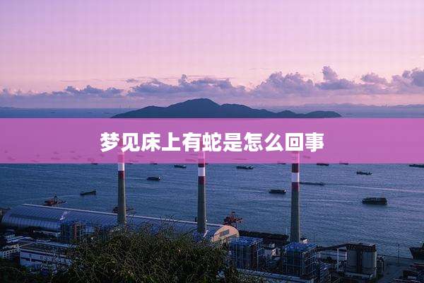 梦见床上有蛇是怎么回事