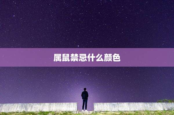 属鼠禁忌什么颜色