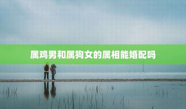 属鸡男和属狗女的属相能婚配吗
