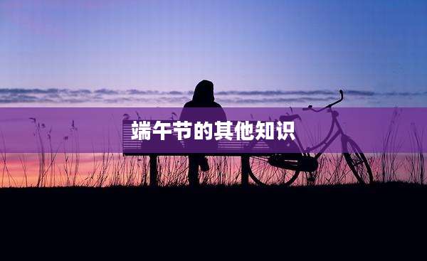 端午节的其他知识