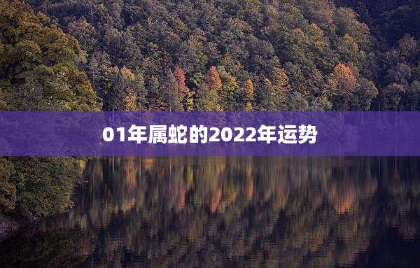 01年属蛇的2022年运势
