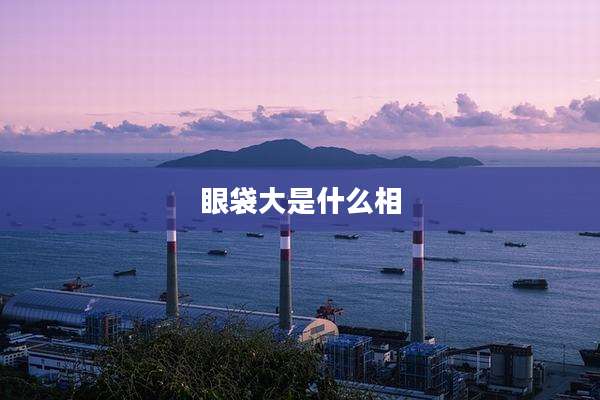 眼袋大是什么相