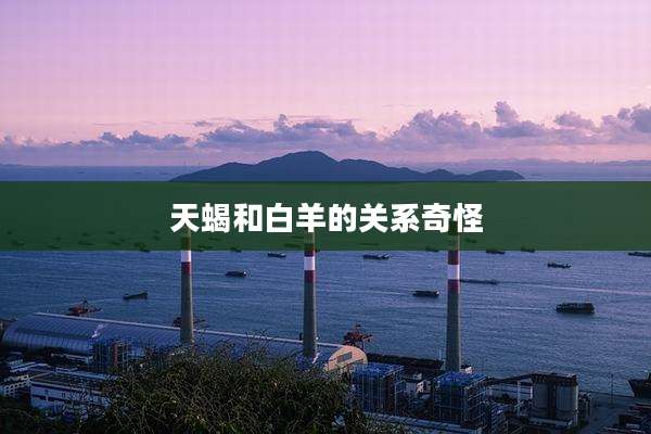 天蝎和白羊的关系奇怪
