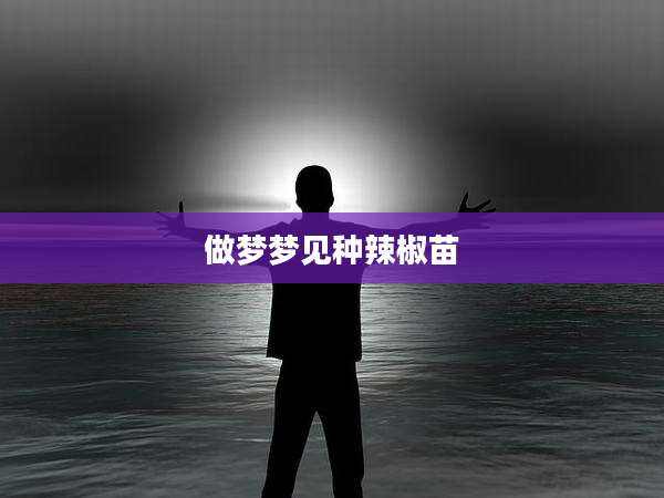 做梦梦见种辣椒苗