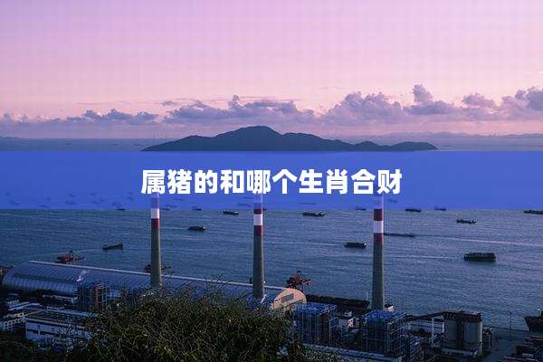 属猪的和哪个生肖合财