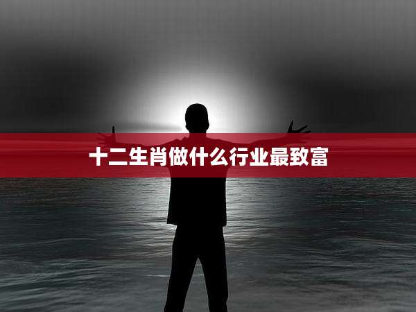 十二生肖做什么行业最致富