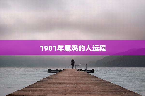 1981年属鸡的人运程
