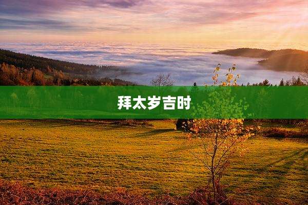 拜太岁吉时