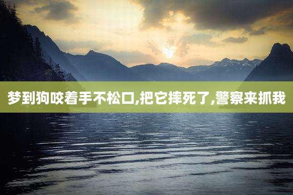 梦到狗咬着手不松口,把它摔死了,警察来抓我