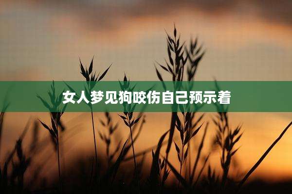 女人梦见狗咬伤自己预示着