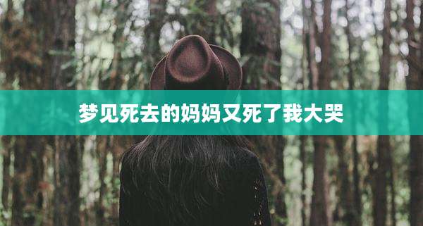 梦见死去的妈妈又死了我大哭