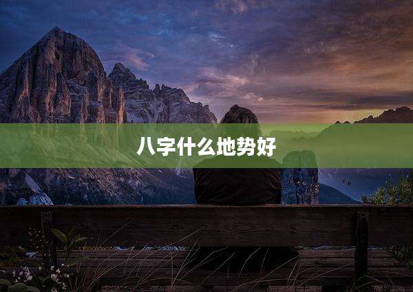 八字什么地势好