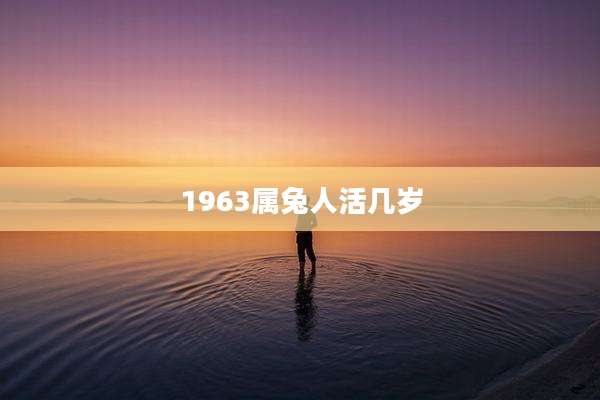 1963属兔人活几岁