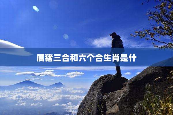 属猪三合和六个合生肖是什