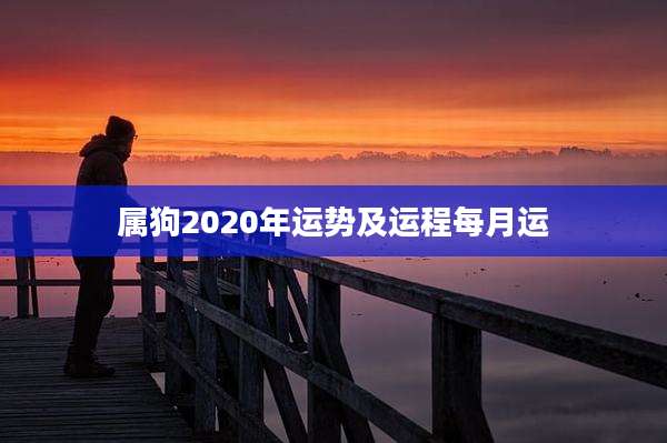 属狗2020年运势及运程每月运