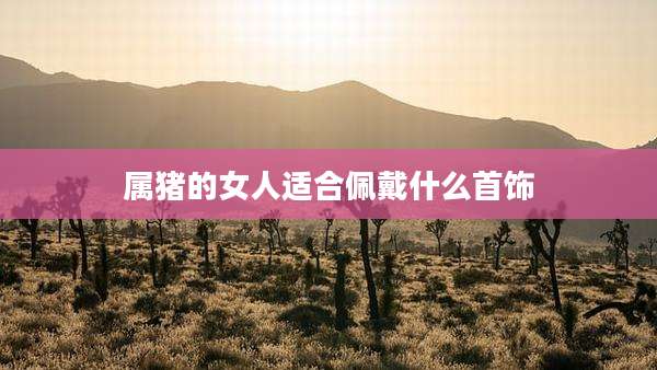 属猪的女人适合佩戴什么首饰