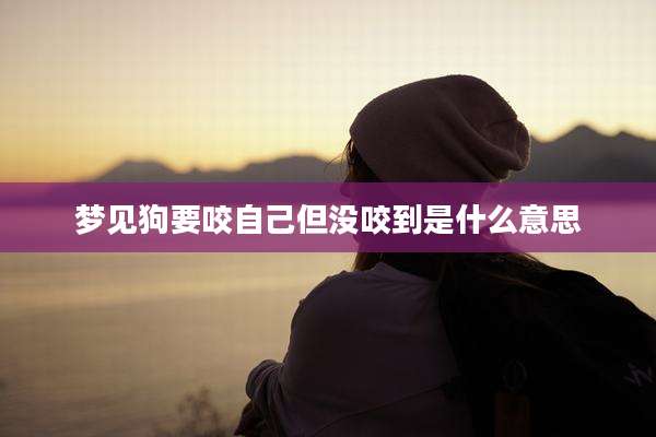 梦见狗要咬自己但没咬到是什么意思