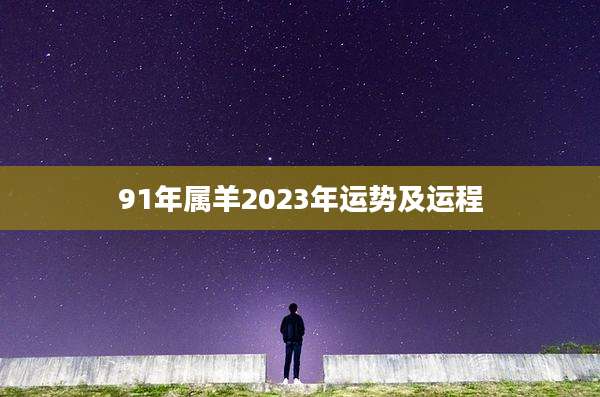 91年属羊2023年运势及运程