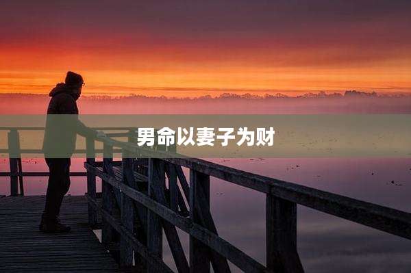 男命以妻子为财