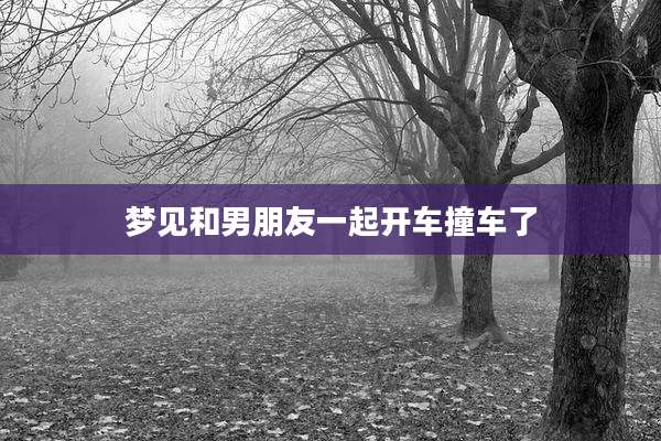 梦见和男朋友一起开车撞车了