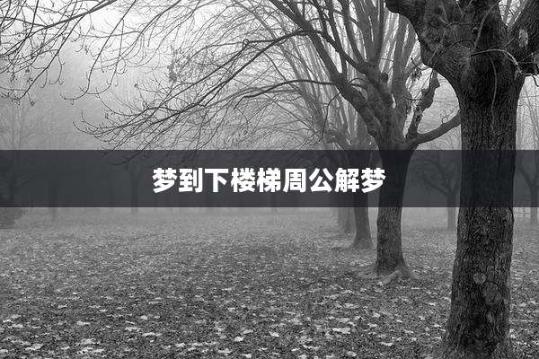 梦到下楼梯周公解梦