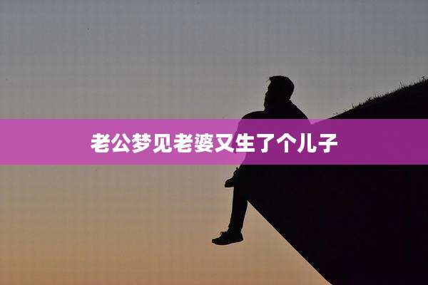老公梦见老婆又生了个儿子