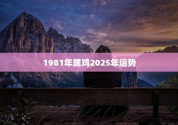 1981年属鸡2025年运势
