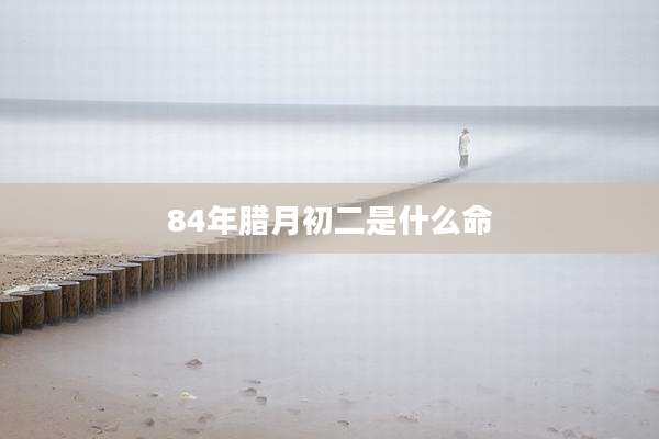 84年腊月初二是什么命