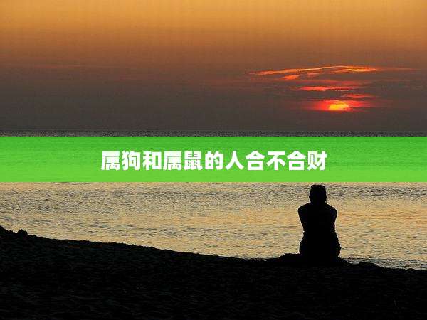 属狗和属鼠的人合不合财