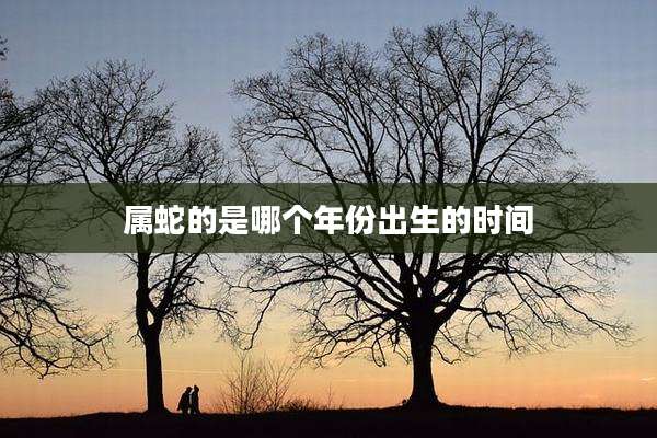 属蛇的是哪个年份出生的时间