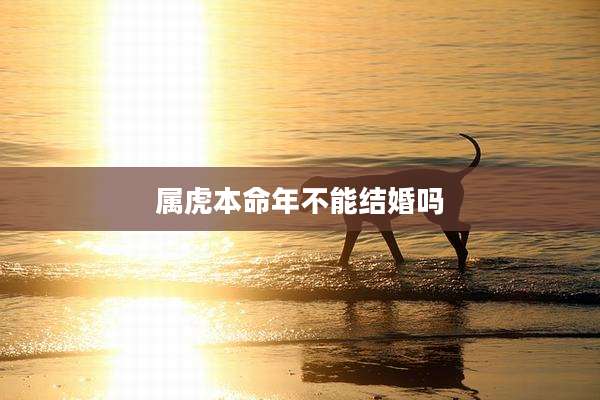 属虎本命年不能结婚吗