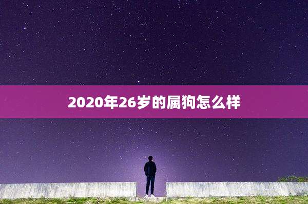 2020年26岁的属狗怎么样