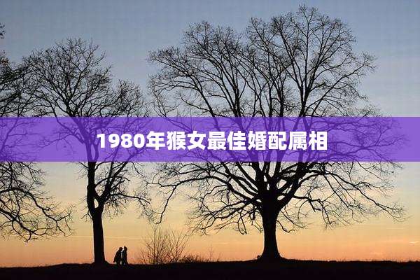 1980年猴女最佳婚配属相