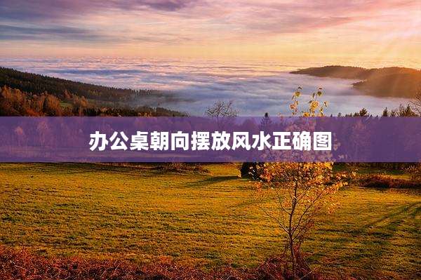 办公桌朝向摆放风水正确图