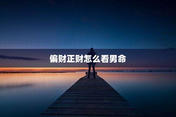 偏财正财怎么看男命