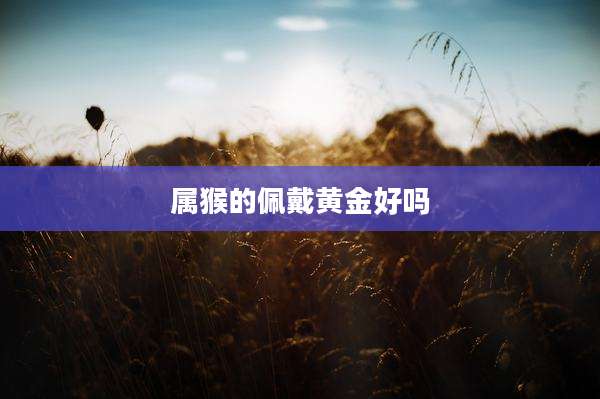属猴的佩戴黄金好吗