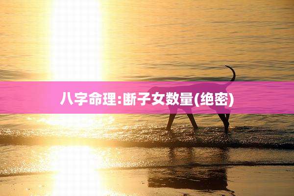 八字命理:断子女数量(绝密)