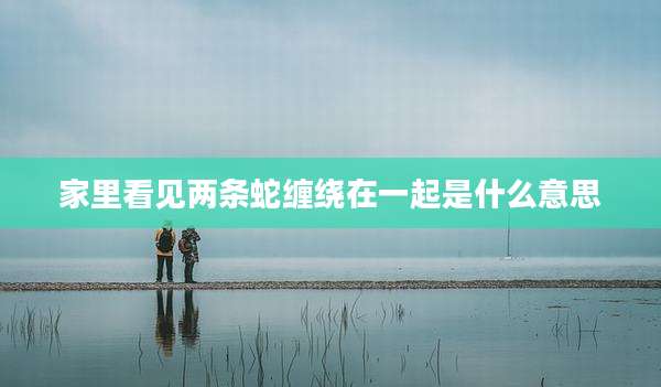家里看见两条蛇缠绕在一起是什么意思