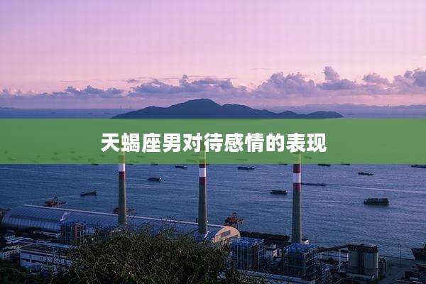 天蝎座男对待感情的表现