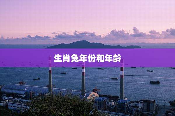 生肖兔年份和年龄
