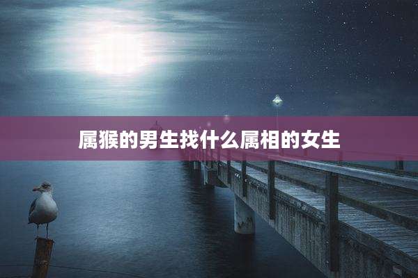 属猴的男生找什么属相的女生