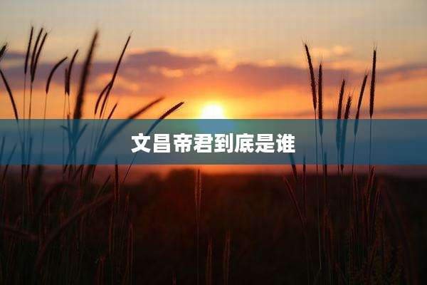 文昌帝君到底是谁