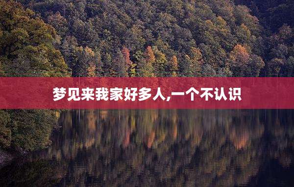 梦见来我家好多人,一个不认识