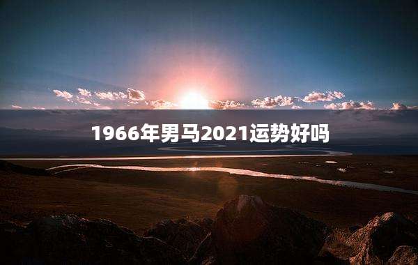 1966年男马2021运势好吗