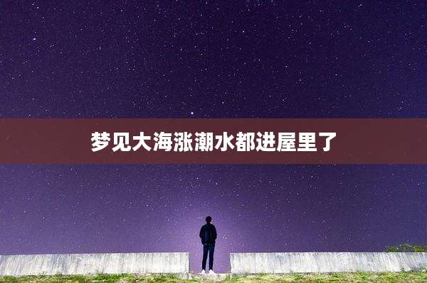 梦见大海涨潮水都进屋里了